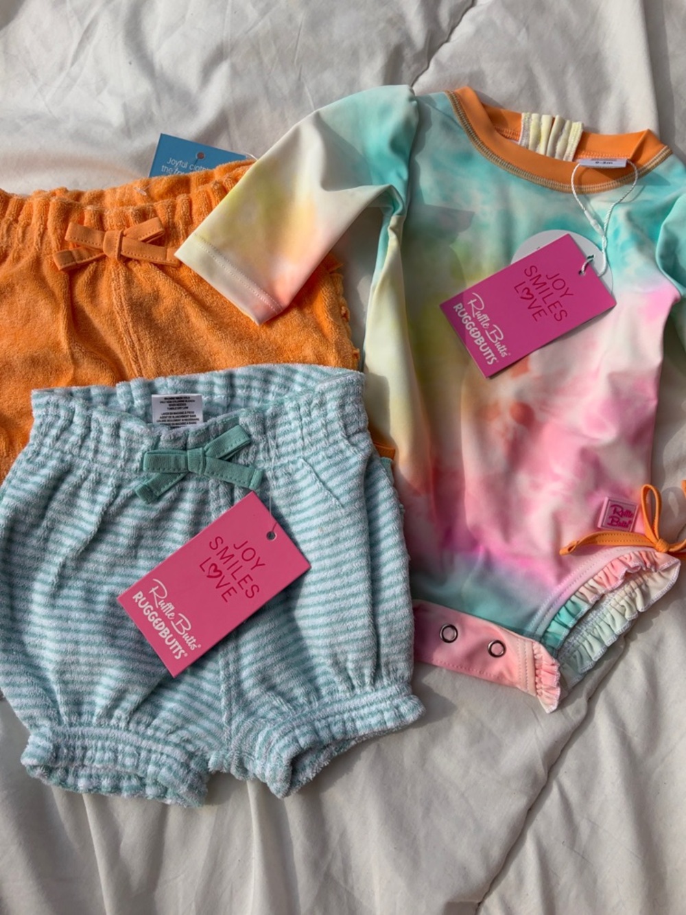 NWT Ruffle Butts Swim & Bubble Shorts Bundle